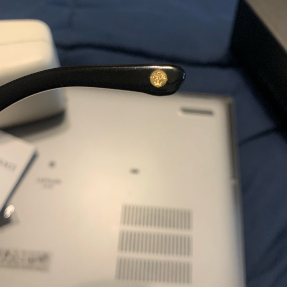 Versace Black Gradient Square Sunglasses - image 10